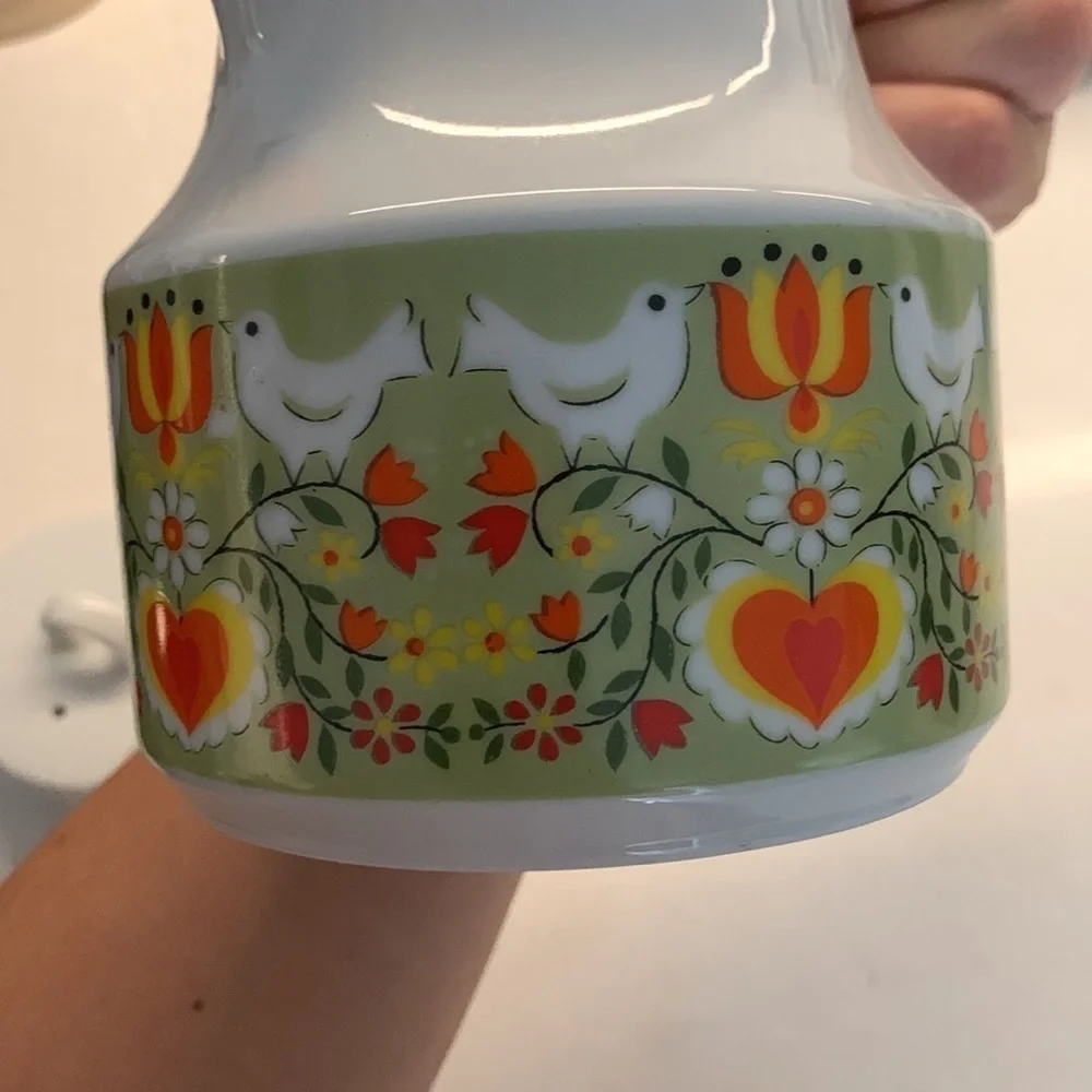VINTAGE Bird Capistrano Japan 60s 70s Coffee Tea Pot